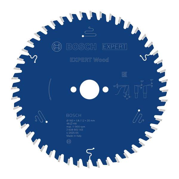 Bosch Accessories 2608902143 2608902143 Kreissägeblatt Zähneanzahl: 48 1St.