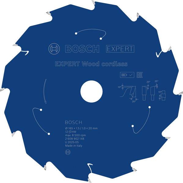 Sägeblatt mit Bezeichnung „BOSCH EXPERT Holz Akkugerät