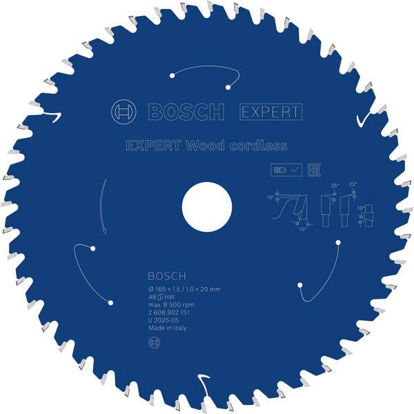 Kreissägeblatt mit Bezeichnung „Bosch Expert Wood cordless