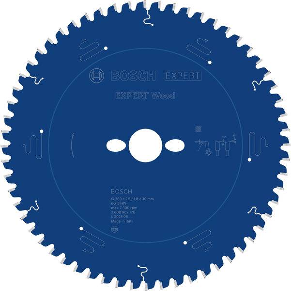 Ein Kreissägeblatt mit der Aufschrift „Bosch Expert Wood