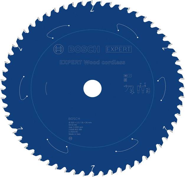 Ein Kreissägeblatt mit der Bezeichnung „Bosch Expert