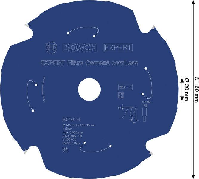 Ein Kreissägeblatt mit der Bezeichnung „BOSCH EXPERT