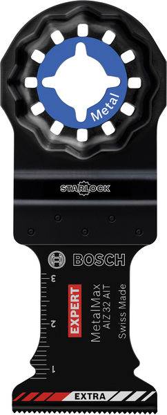 Bosch Expert Metal Max Schneidblatt mit Starlock-Befestigung, beschriftet mit 
