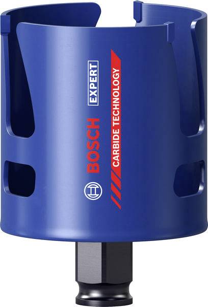 Eine blaue Bosch-Lochsäge mit 