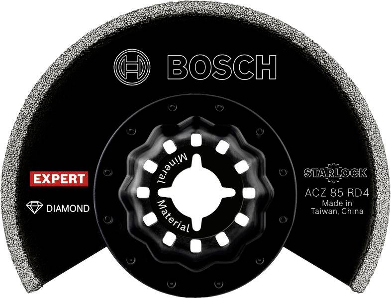 Ein schwarzes Bosch-Kreissägeblatt mit der Bezeichnung „Expert