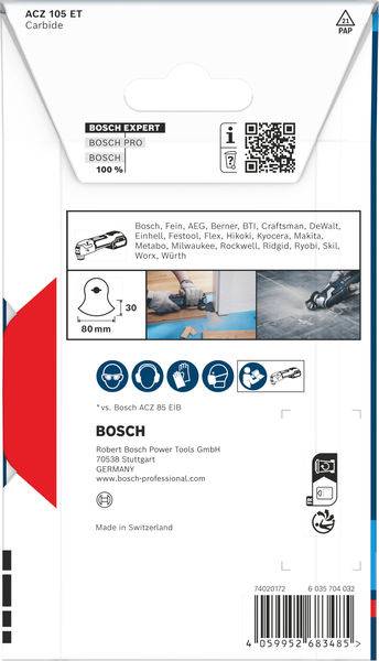 Bosch Accessories 2608902059 2608902059 Carbide Multitool-Sägeblätter 1St.