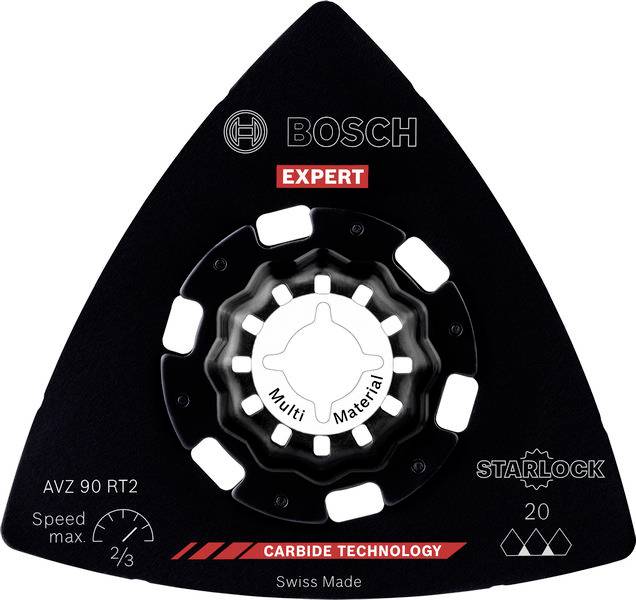 Zubehör für Multi-Cutter mit Starlock-Aufnahme 2608902061 Typ AVZ 90 RT2 Beschreibung Carbide-Riff Delta-Schleifplatte 9