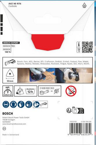 Bosch Accessories 2608902064 2608902064 Carbide-RIFF Multitool-Sägeblätter 1 St.