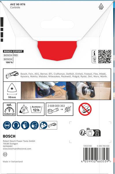 Bosch Accessories 2608902064 2608902064 Carbide-RIFF Multitool-Sägeblätter 1St.