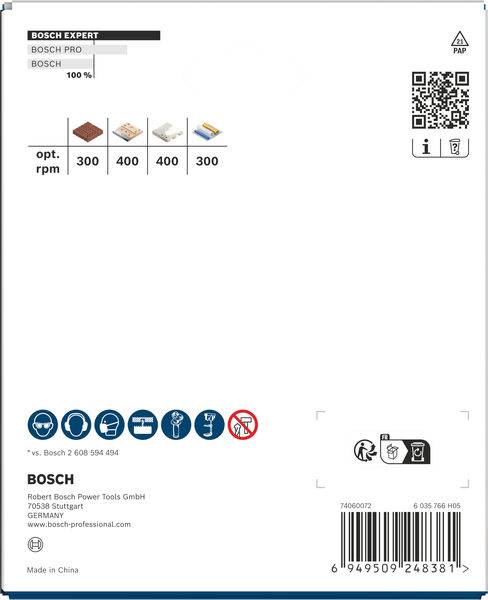 Die Verpackung von „BOSCH EXPERT