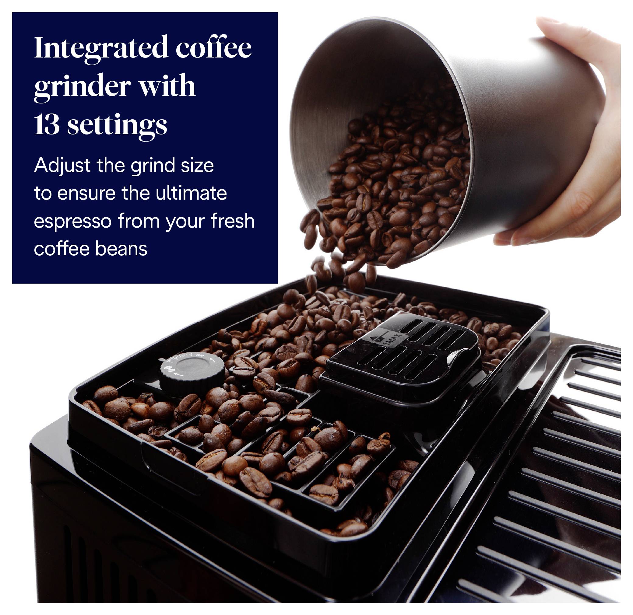 De Longhi Magnifica Start Milk ECAM220.60.B, Espressomaschine, 1,8 l, Kaffeebohnen, Gemahlener