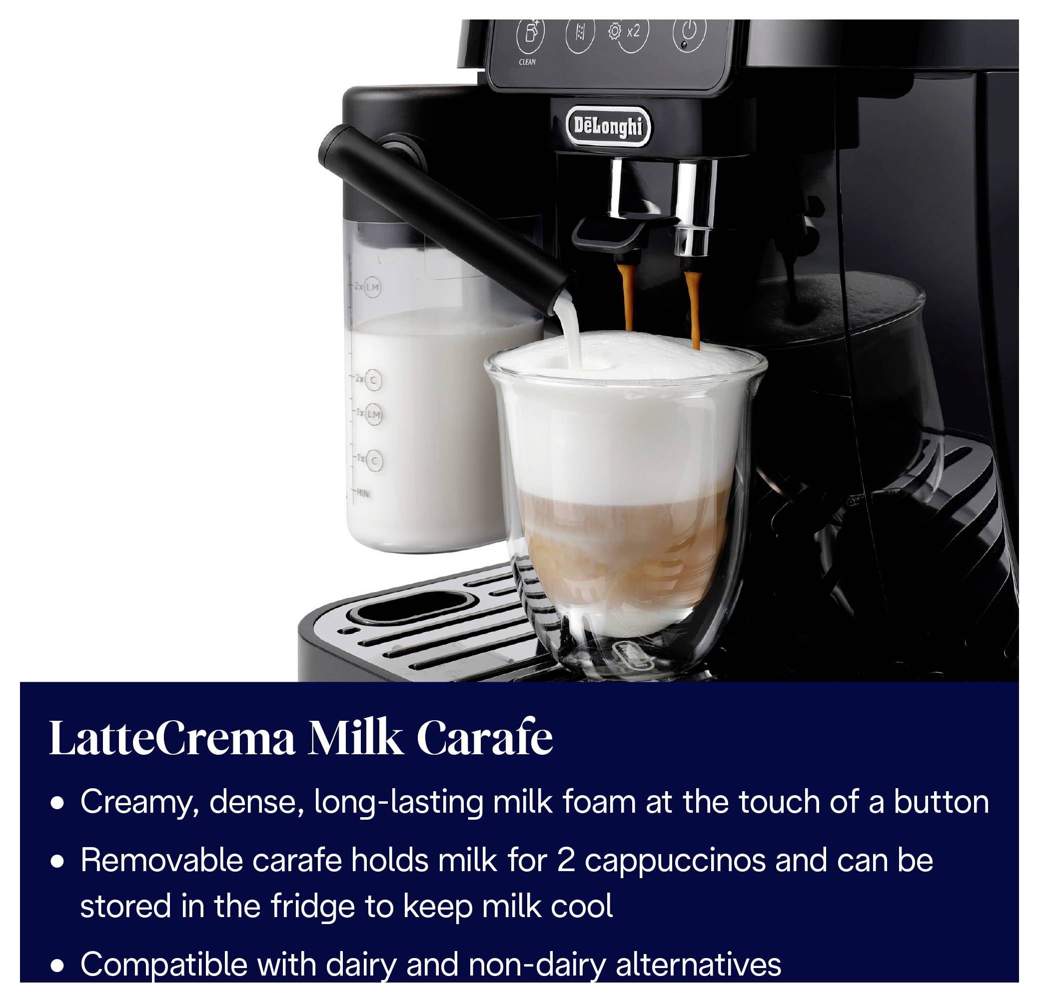 De Longhi Magnifica Start Milk ECAM220.60.B, Espressomaschine, 1,8 l, Kaffeebohnen, Gemahlener