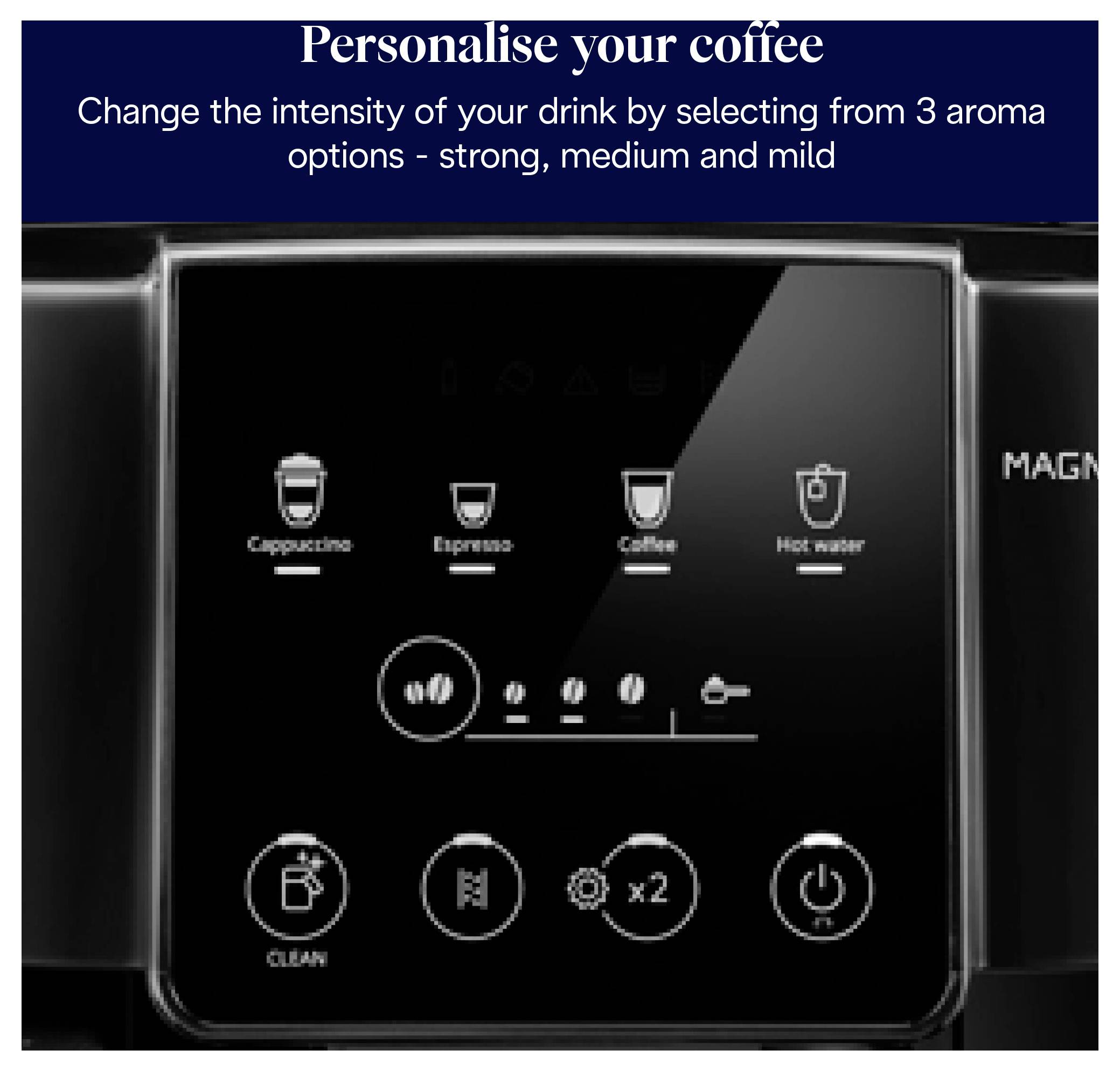 De Longhi Magnifica Start Milk ECAM220.60.B, Espressomaschine, 1,8 l, Kaffeebohnen, Gemahlener