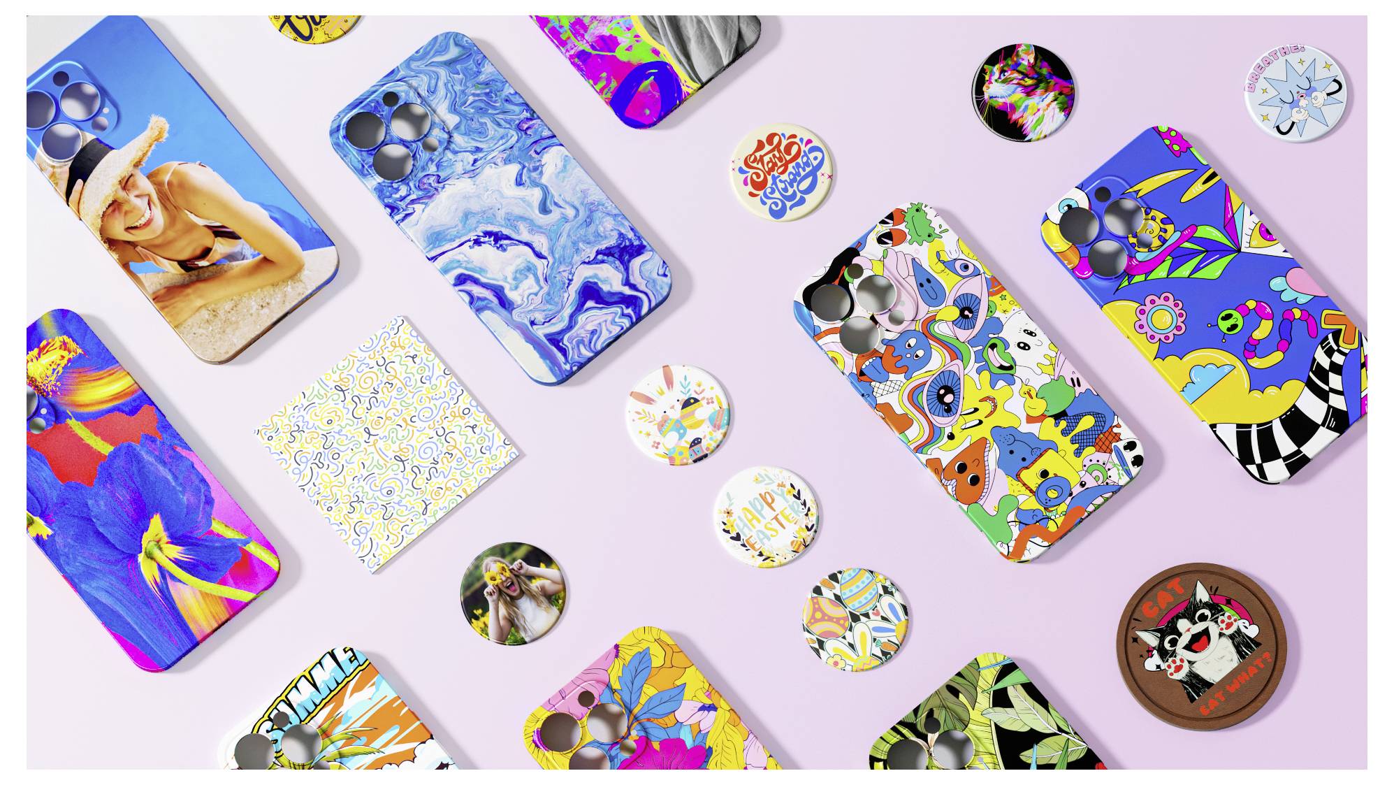 Loklik Phone Case Heat Press Transferpresse Weiß