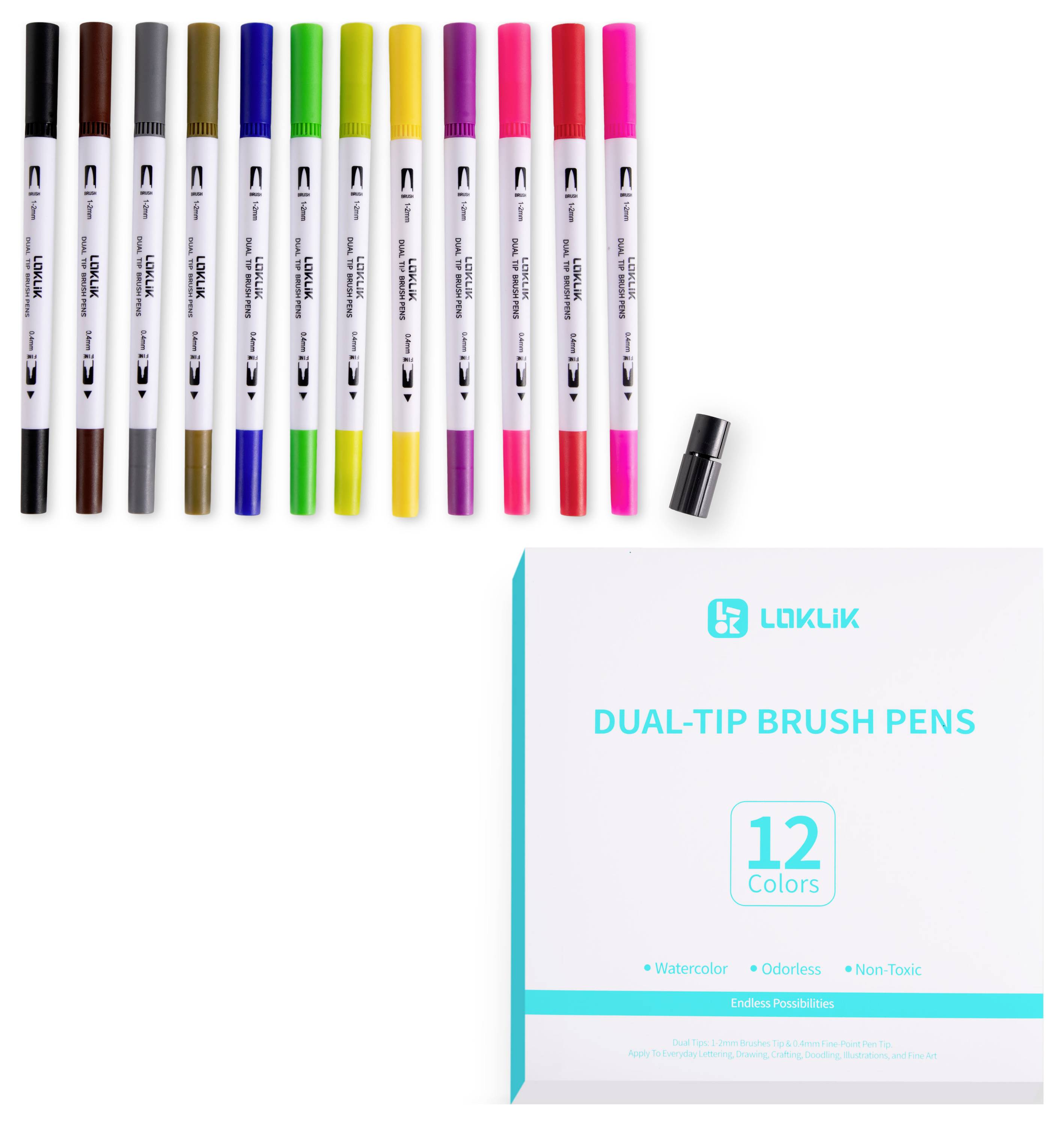 „LAIKLIK Dual-Tip Brush Pens