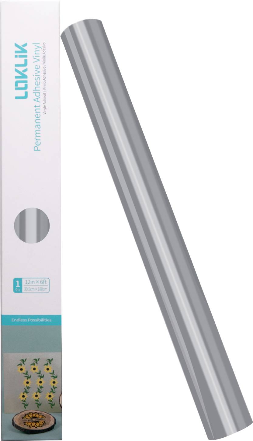 Eine Rolle durchsichtige Klebfolie neben ihrer Verpackung, gekennzeichnet mit „Laminex Permanent Adhesive Laminate