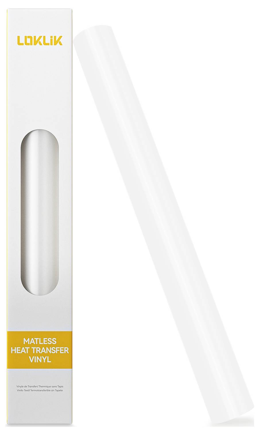 Loklik Matless Plotterfolie Glänzend 33 x 150cm Folie Weiß