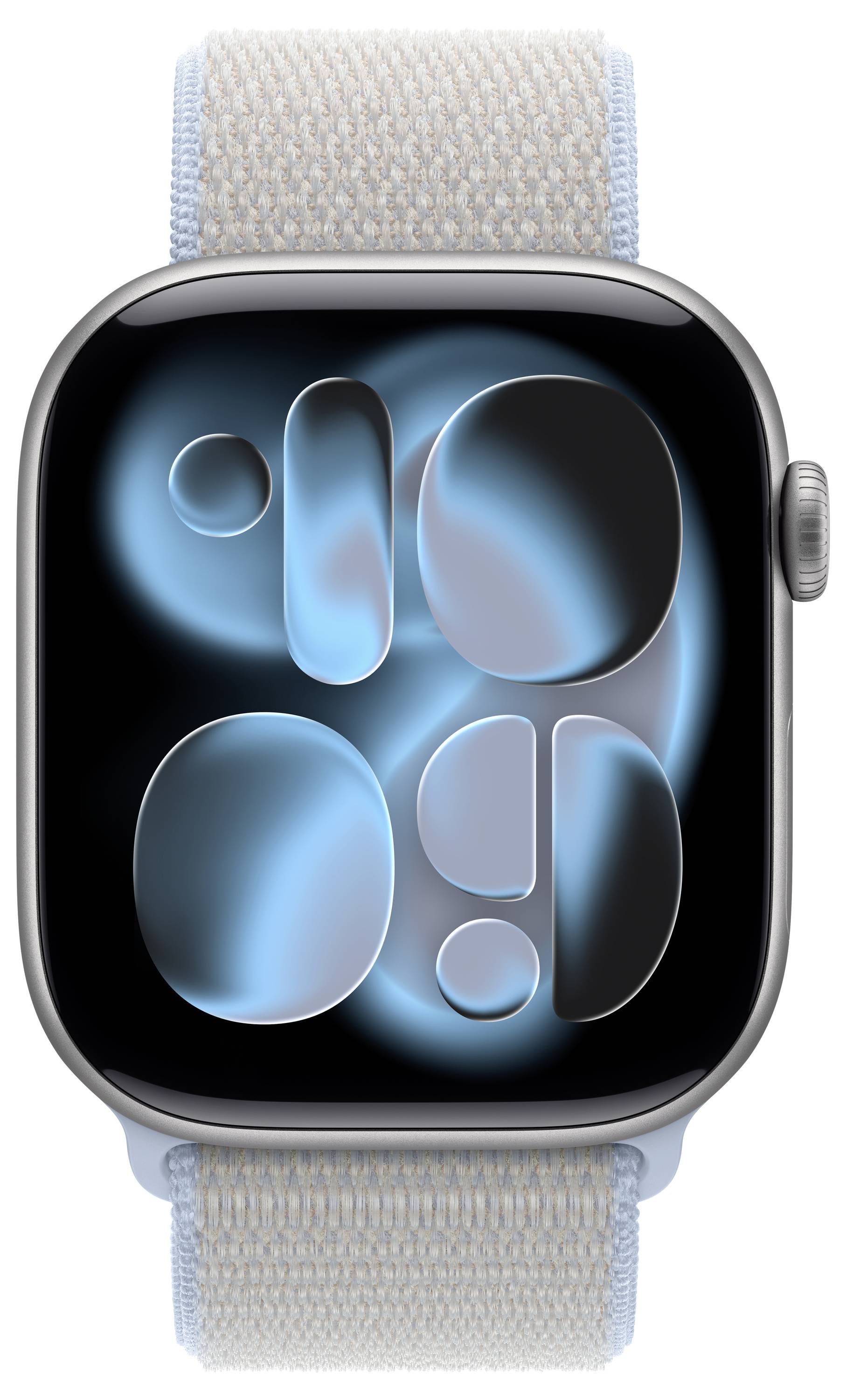 Oranges Uhrenarmband mit mehreren Verstellöchern und einer silbernen Schließe.