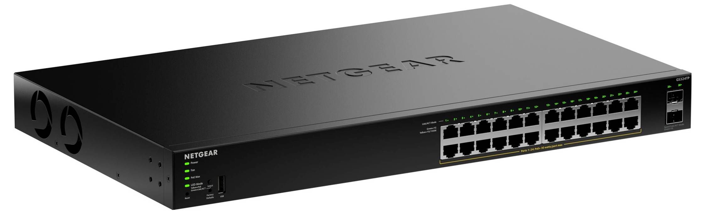 NETGEAR GS324TP-200EUS GS324TPv2 Netzwerk Switch SFP 52 GBit/s PoE-Funktion