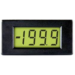 Eine digitale Anzeige, die die Zahl '-199.9' auf einem gelbgrünem Hintergrund zeigt.