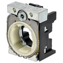 Elektrischer Kontaktblock mit Metall- und Kunststoffkomponenten, der in industriellen Schaltungsanwendungen zur Steuerung des Stromflusses verwendet wird.