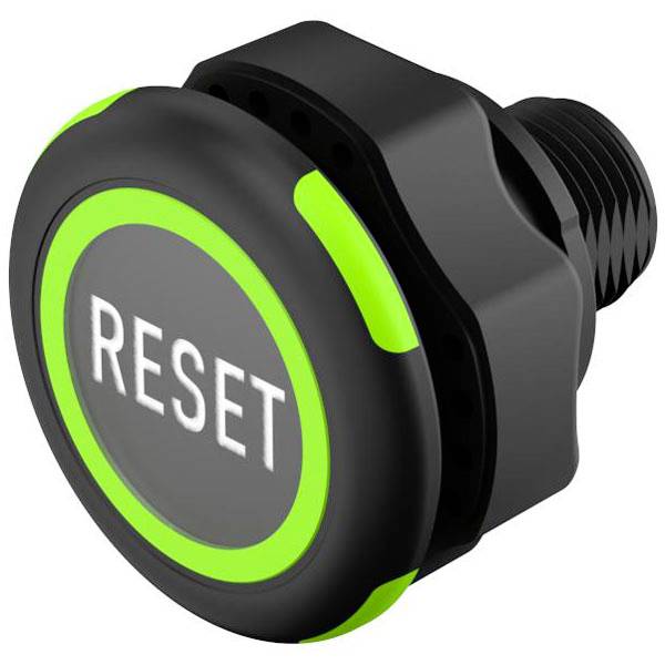 Ein schwarzer „RESET