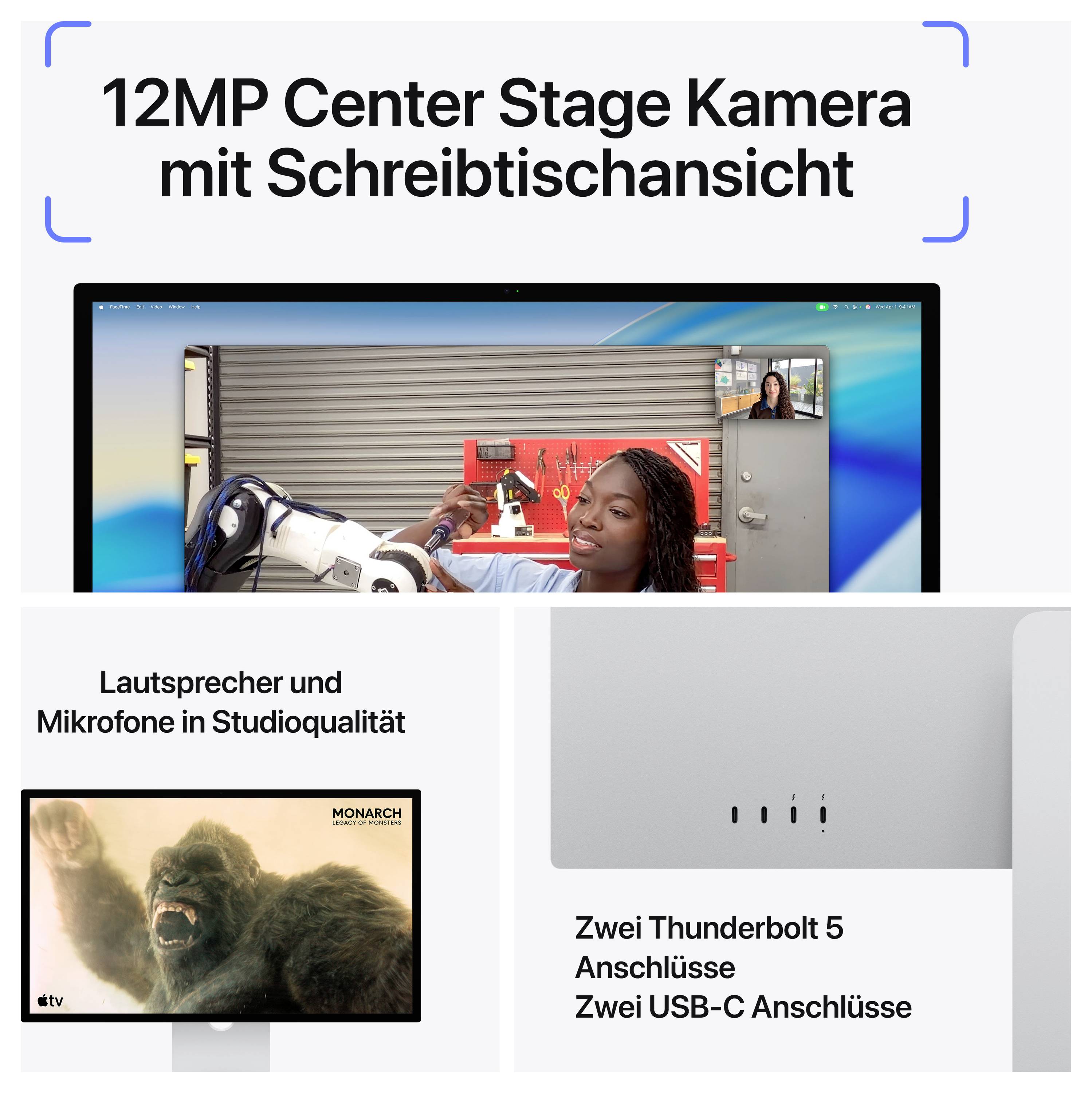 Moderne Kaffeemaschine mit digitaler Anzeige, die Eiskaffee zubereitet, daneben ein Milchaufschäumer, zwei Kaffeetassen und ein Thermobecher.