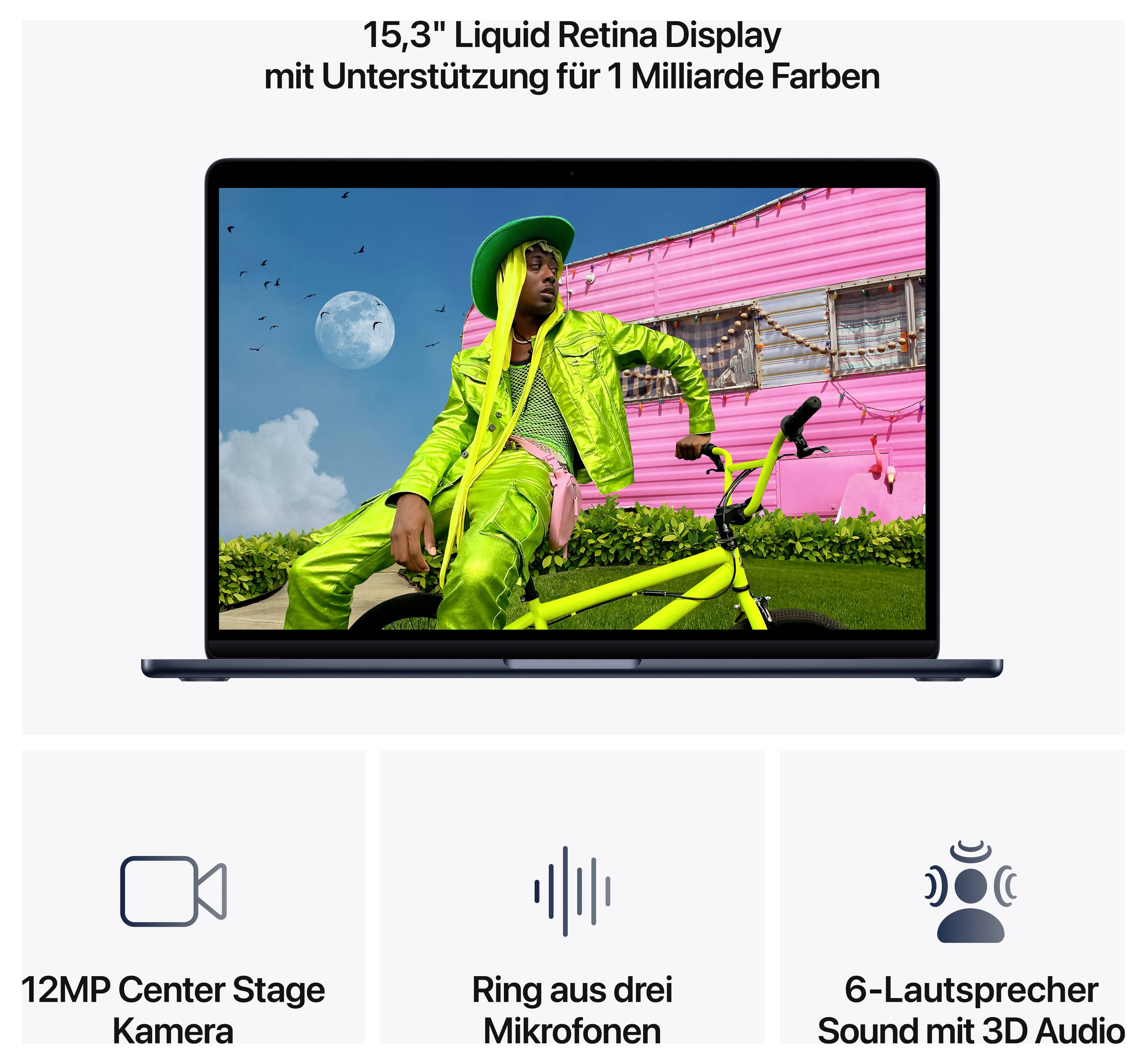 Das Bild zeigt einen Laptop mit einem '15,3