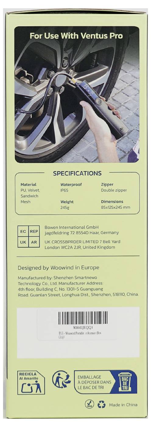 Woowind Reisetasche Schwarz WO-T01-Case