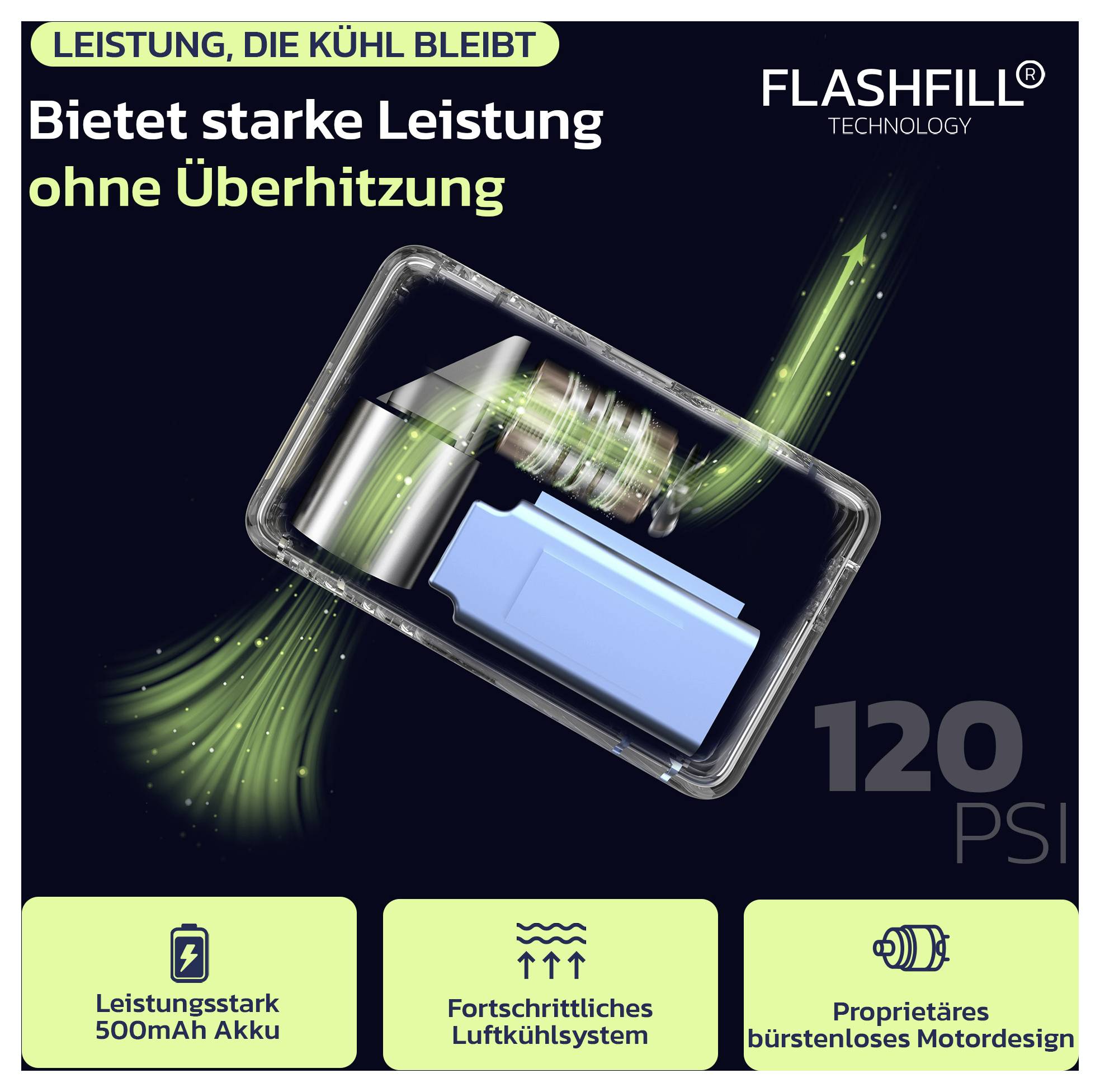 Woowind Elektrische Fahrradpumpe WO-V02