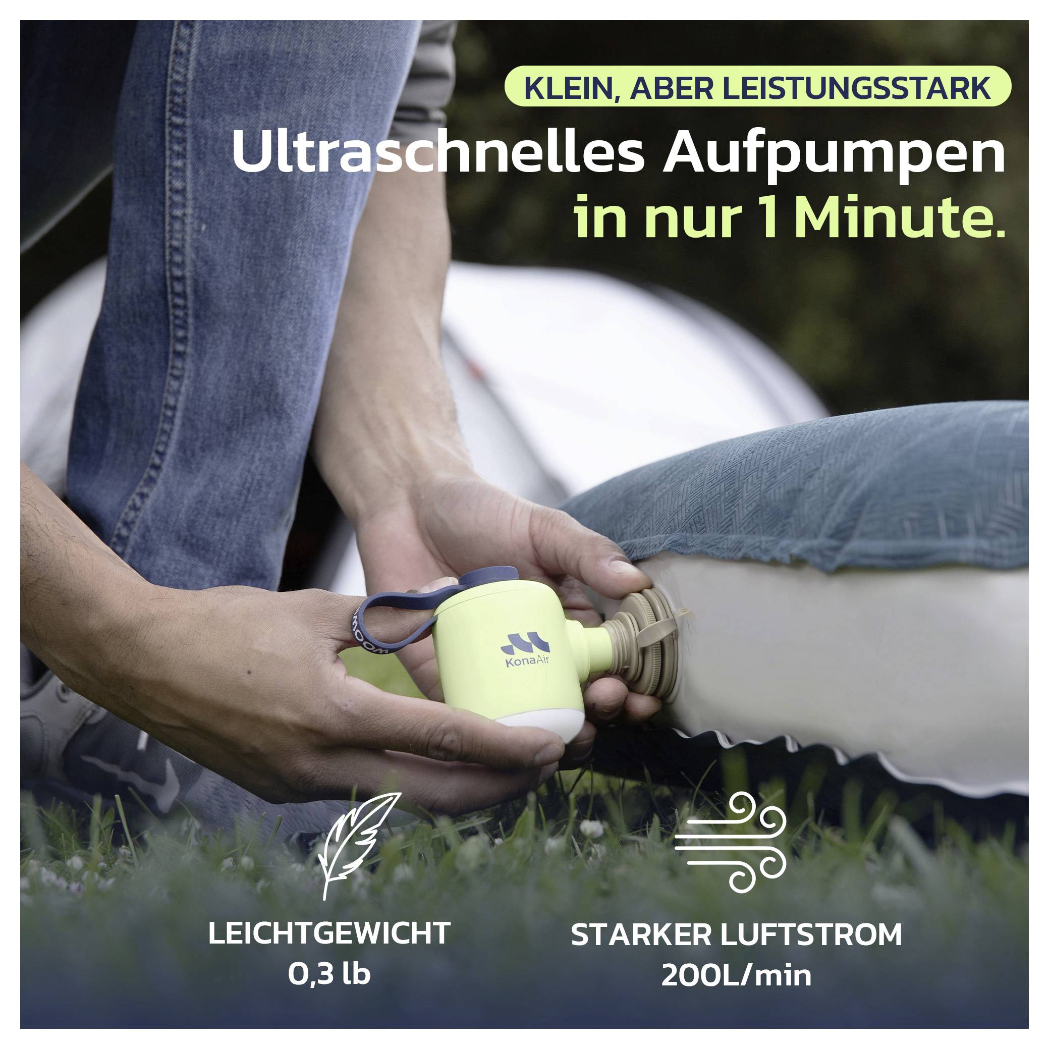 Woowind WO-V05-G Akku-Kompressor Grün