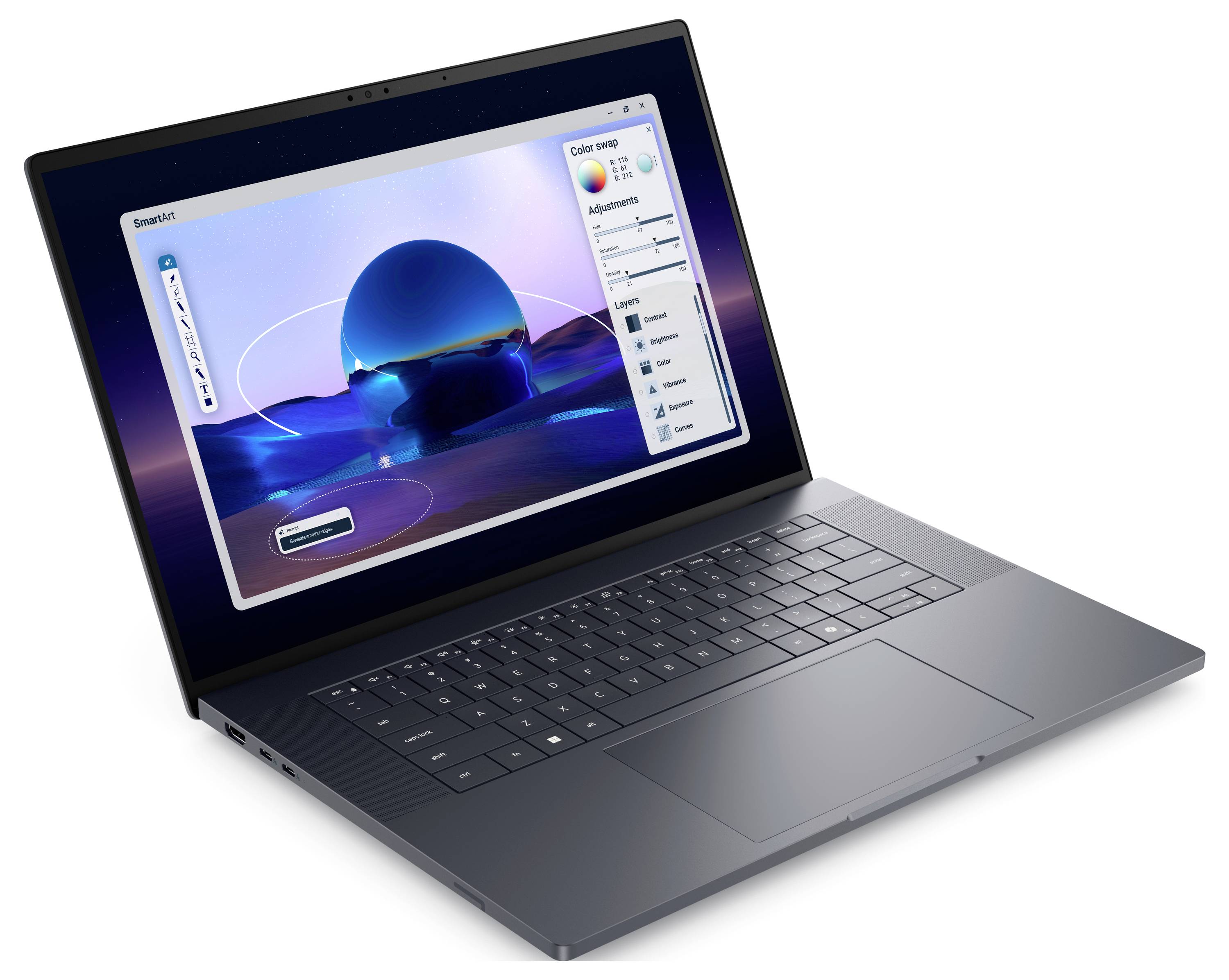 Dell Notebook Pro Max 16 Premium MA16250 40.6cm (16 Zoll) Full-HD+ Intel® Core™ Ultra 9 (Series 2) 285H 64GB RAM 1TB SSD Deutsch