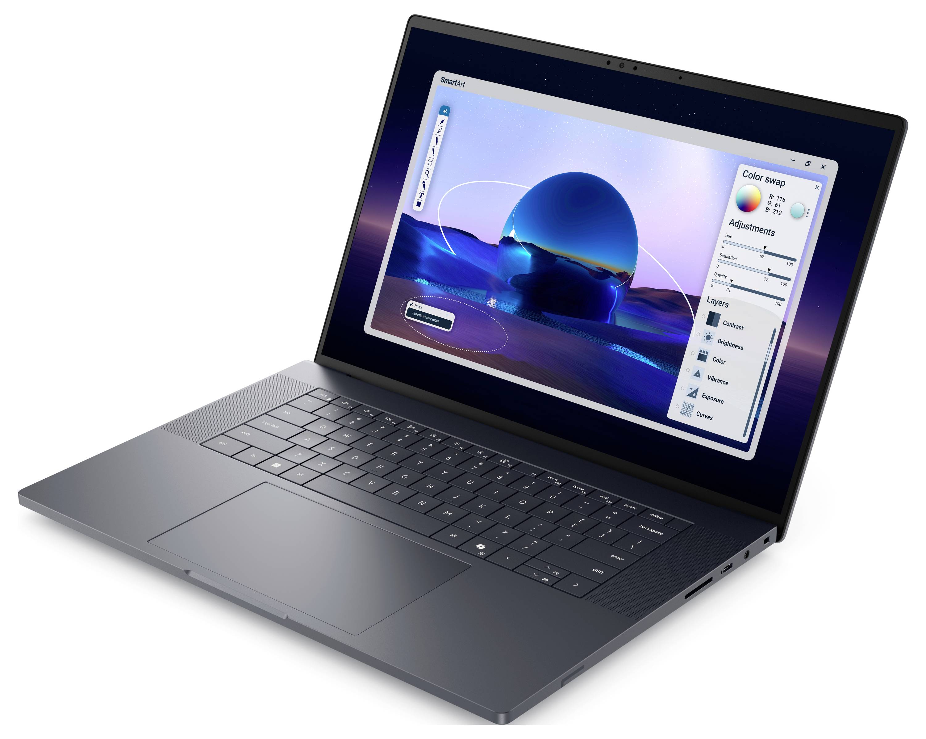 Dell Notebook Pro Max 16 Premium MA16250 40.6cm (16 Zoll) Full-HD+ Intel® Core™ Ultra 9 (Series 2) 285H 64GB RAM 1TB SSD Deutsch