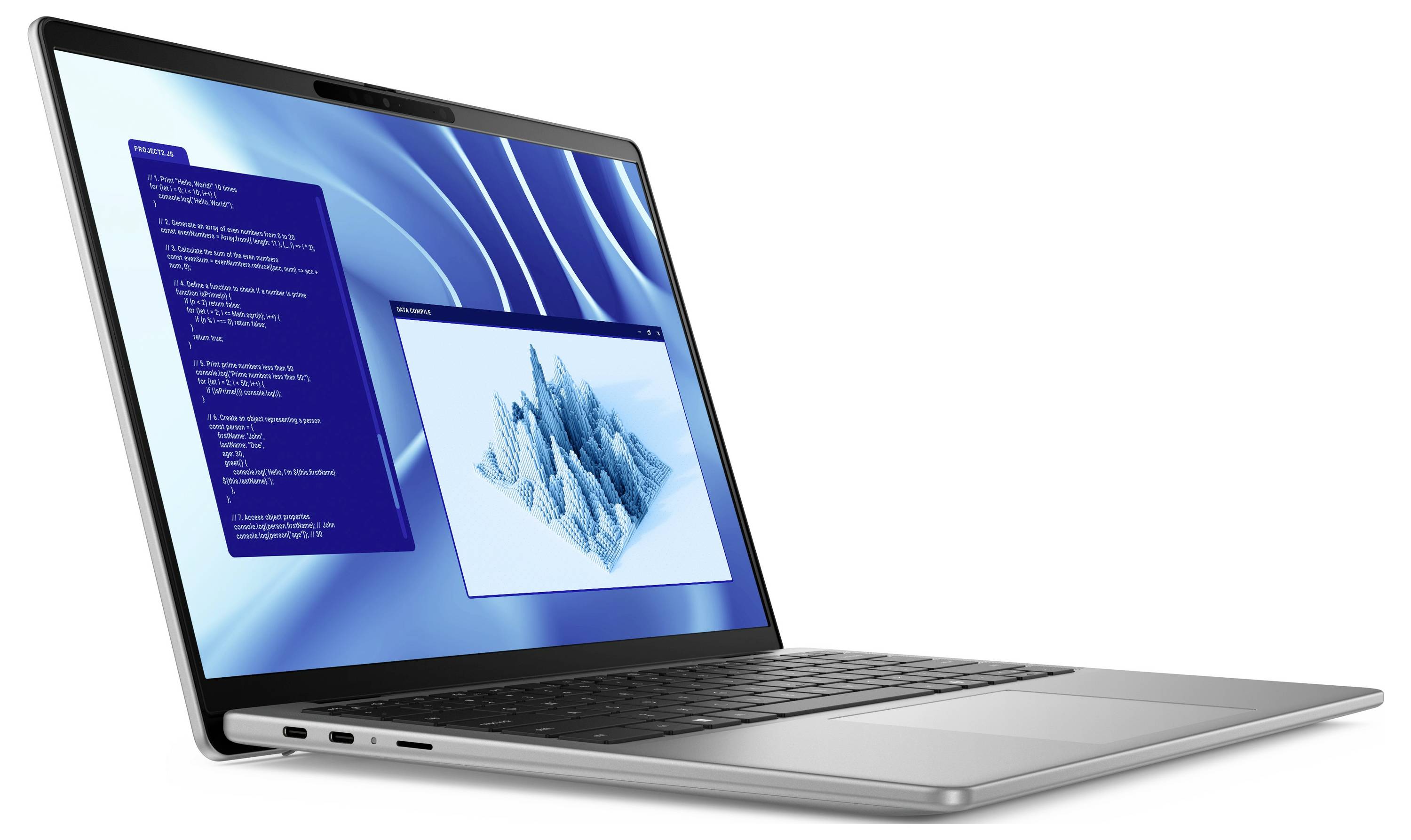 Dell Notebook Latitude 7455 35.6 cm (14 Zoll) QHD+ X1P-64-100 16 GB RAM 512 GB SSD Deutsch, QWERTZ Qualcomm Qualcomm Adreno Nicht verfügbar Gra