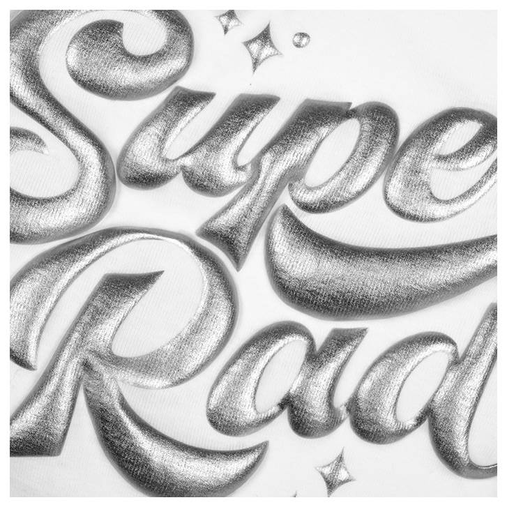Das Bild zeigt den stilisierten Text „Super Rad