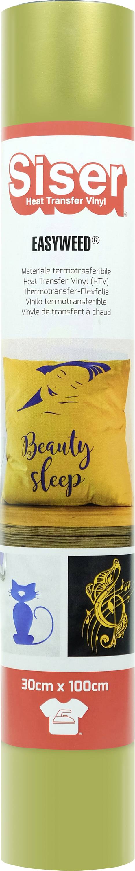 'Eine Goldrolle Siser EasyWeed Textiltransferstoff, 30cm x 100cm, mit Designs: ein „Beauty Sleep
