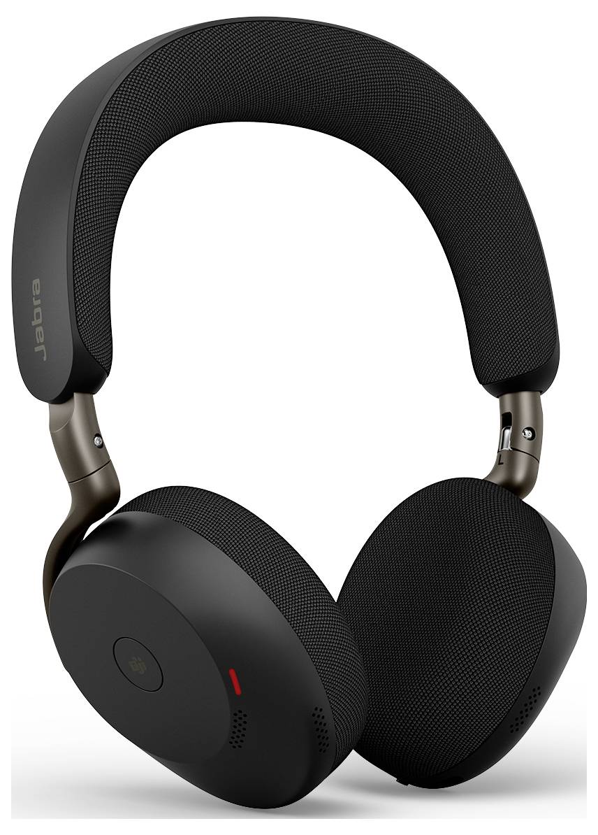 Schwarze Over-Ear-Kopfhörer mit Bluetooth-Verbindung, gepolstertem Kopfbügel und Ohrmuscheln, auf weißem Hintergrund abgebildet.