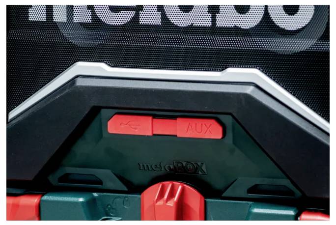 Nahaufnahme einer Werkzeugkiste mit der Bezeichnung „metaBOX