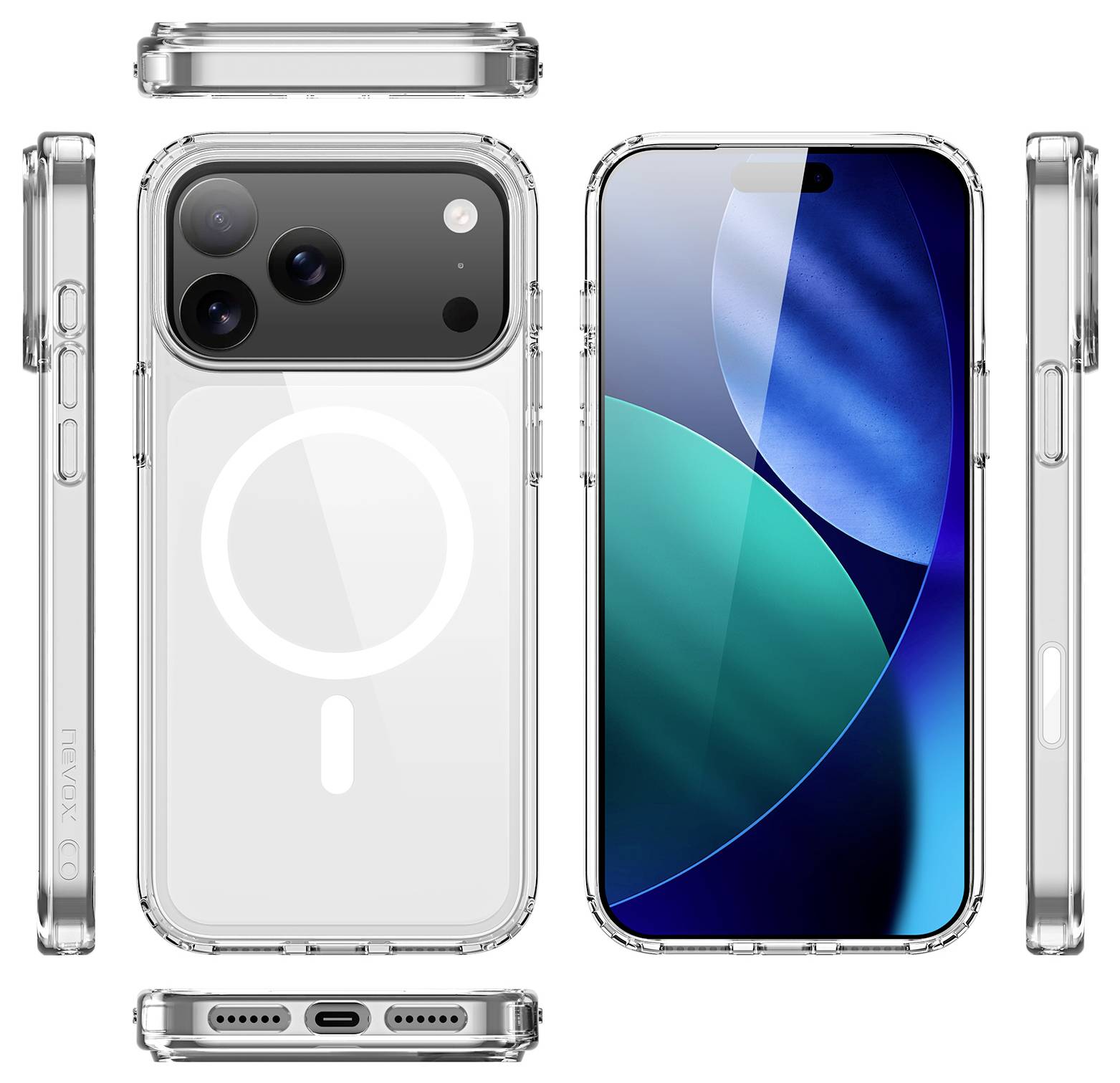 Nevox StyleShell SHOCKFlex Case iPhone 17 Pro Transparent 2532