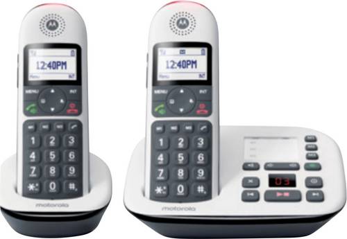 Motorola Big Keys Cordless Phone Schwarz, Weiß