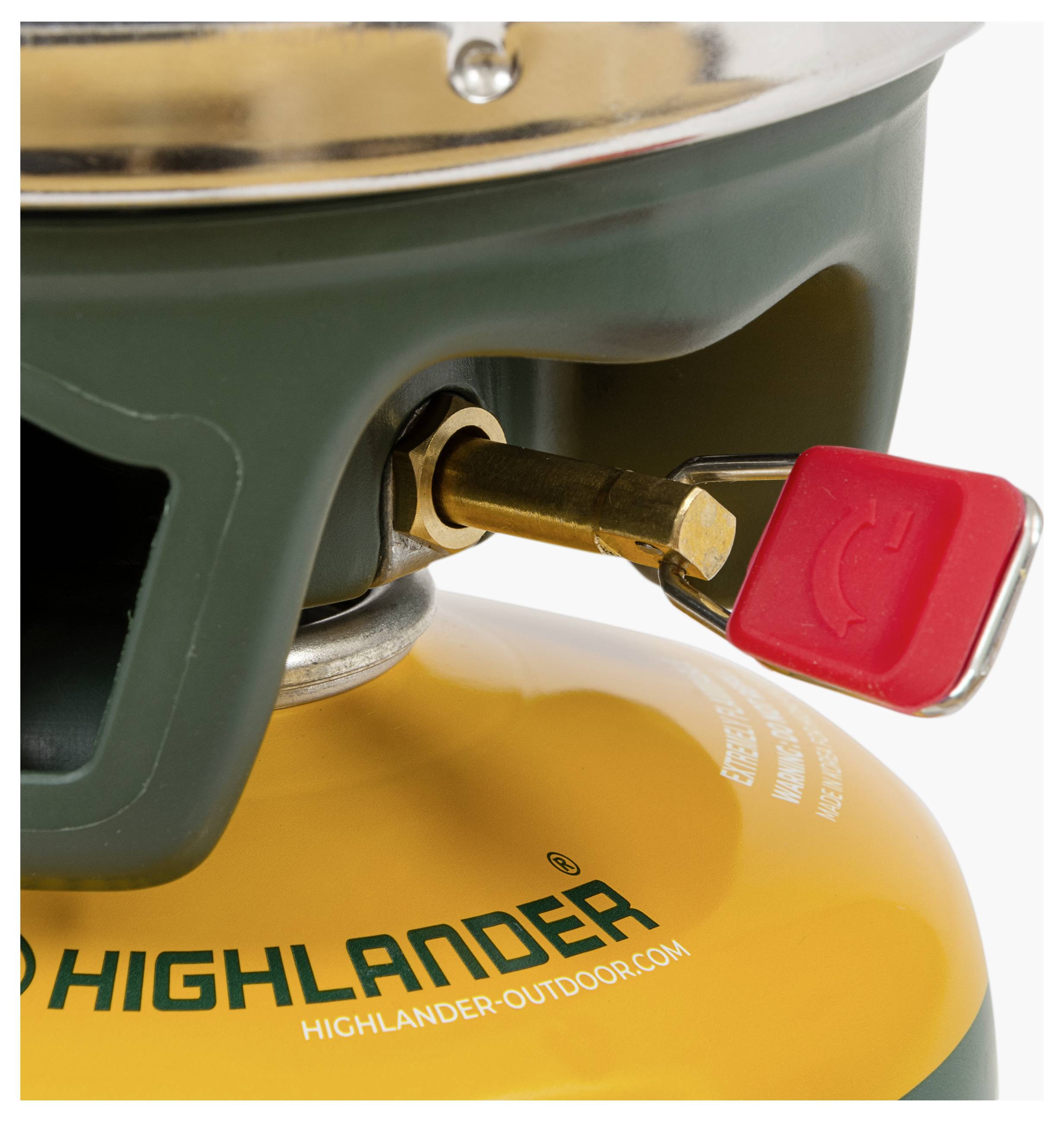 Highlander Gas Camping Kocher FASTBOIL 3 1,1L GASKERKOCHER OLIVE CP241-OG Aluminium, eloxiert