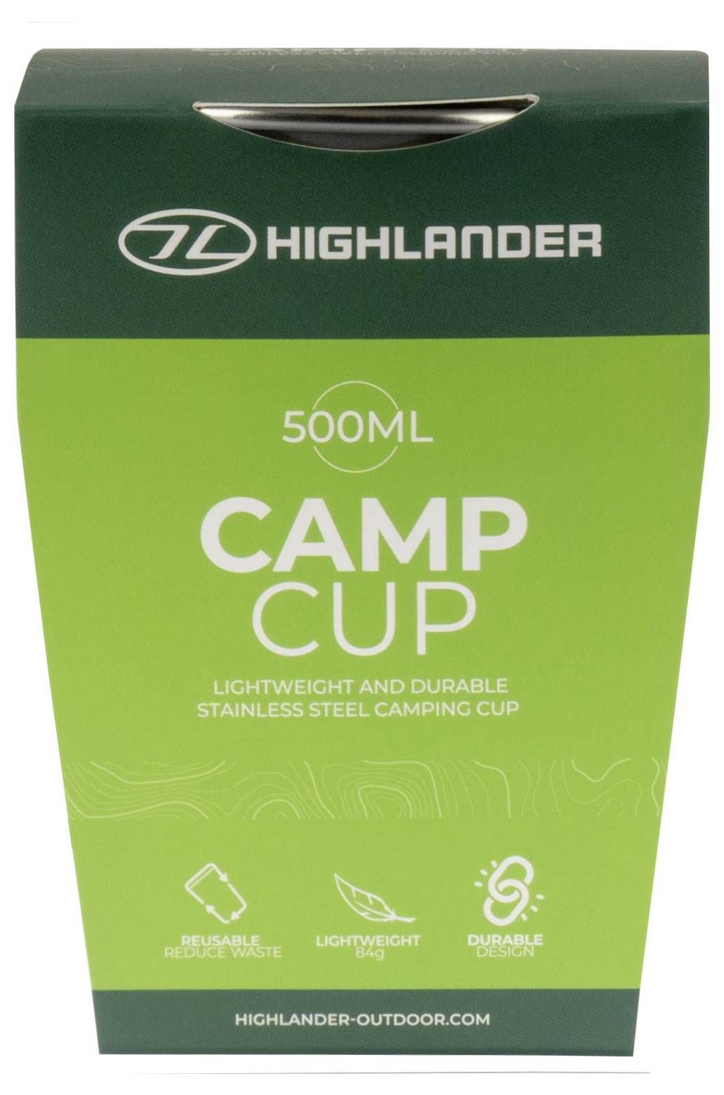 Highlander Trinkbecher 500ml 1 St. CP289-SR Edelstahl (rostfrei)