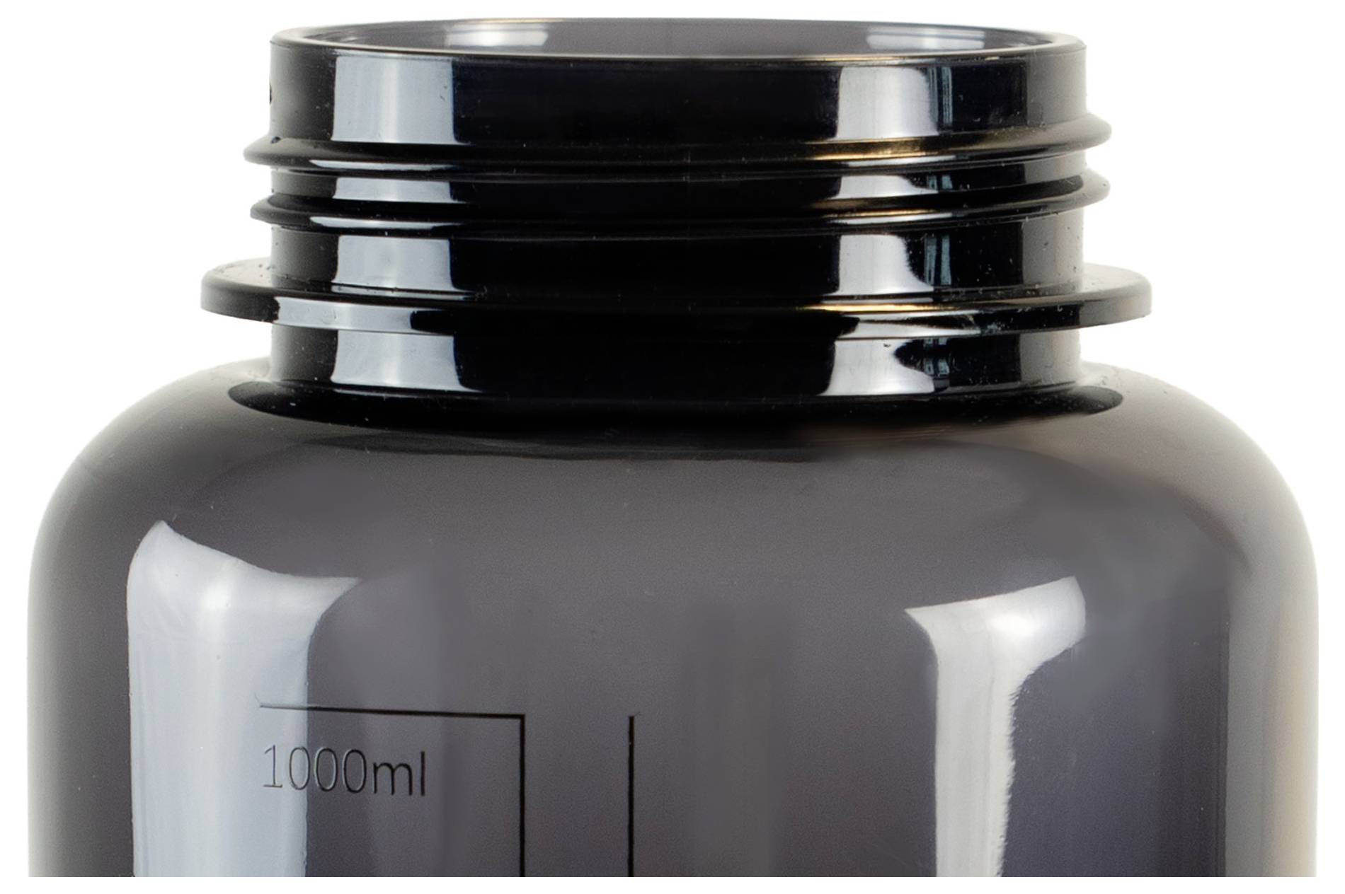 Highlander Trinkflasche 1000ml Kunststoff CP296-BK NJORD 1000 TRITAN Flasche Schwarz