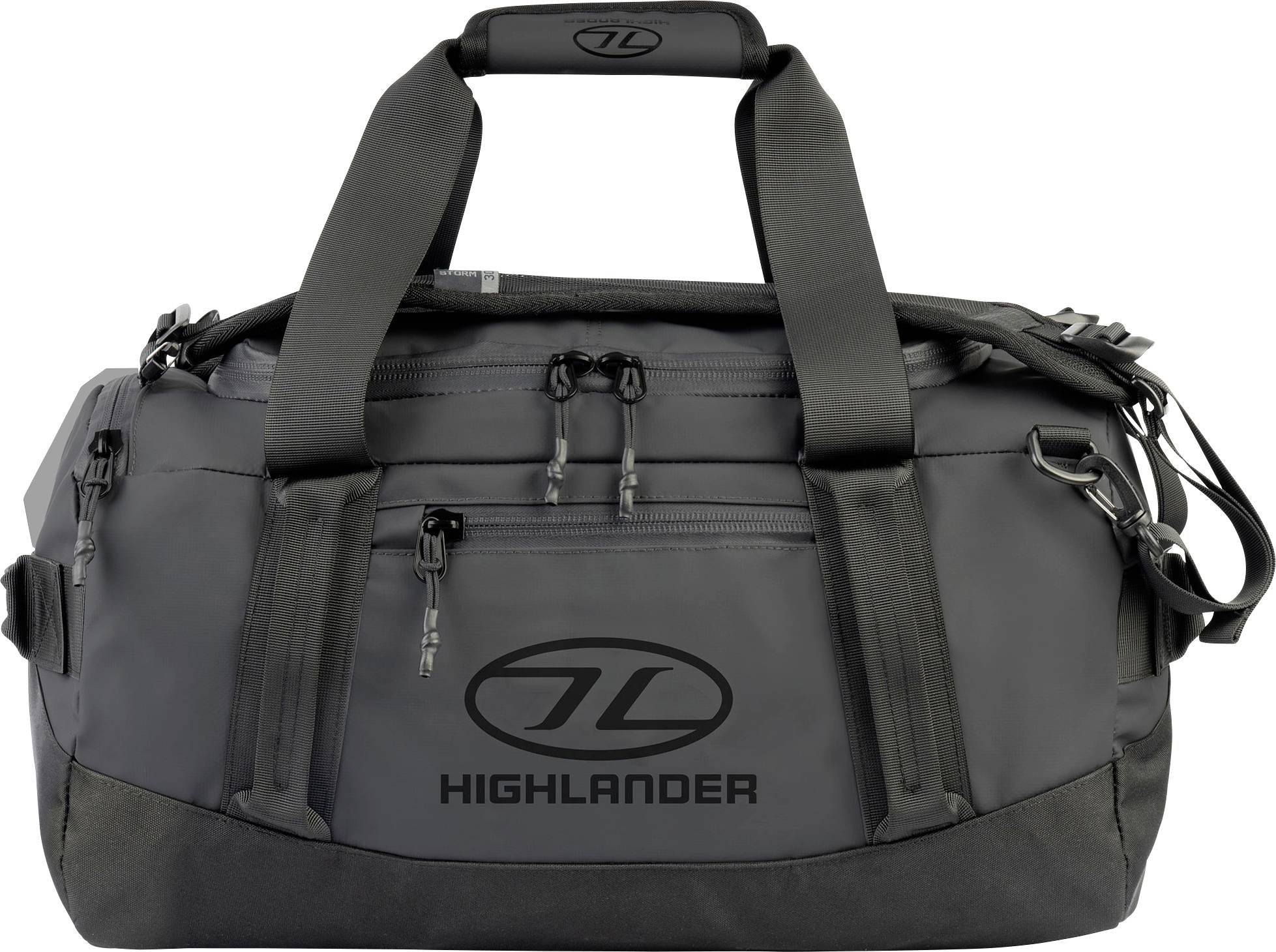 Dunkelgraue Reisetasche mit 