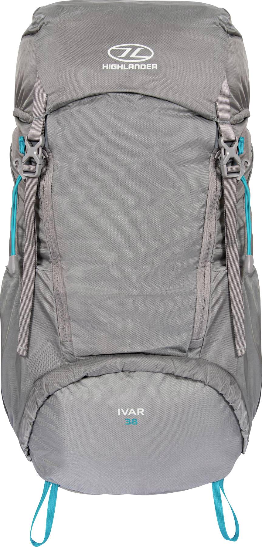 Grauer Wanderrucksack mit der Bezeichnung 