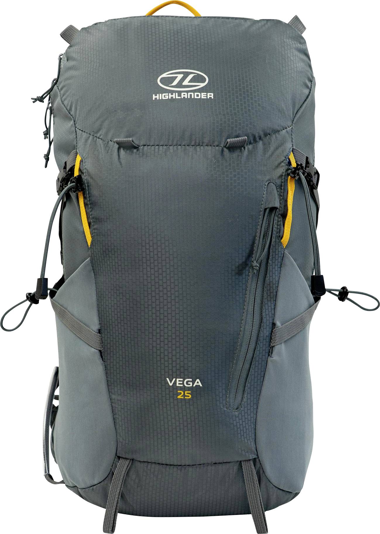 Ein grauer Rucksack mit 