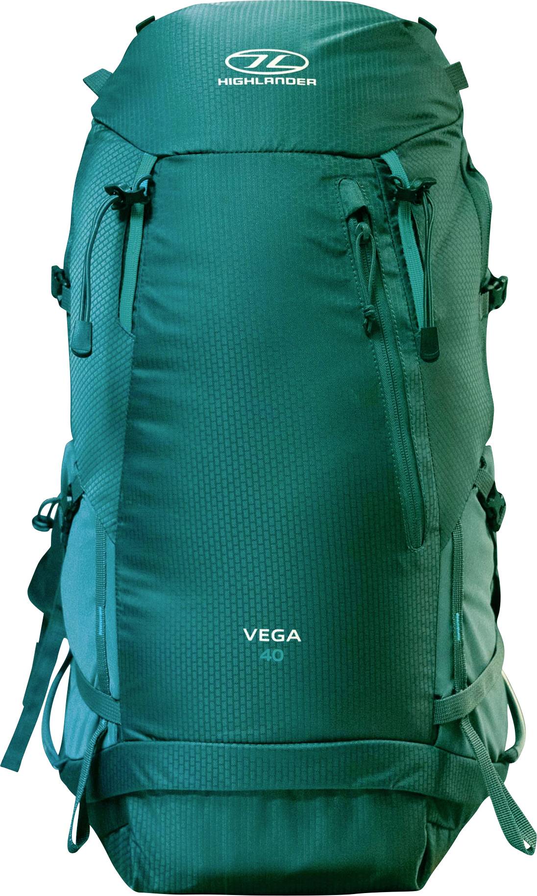 Ein Notizbuch-Umschlag in Blaugrün mit geometrischem Muster und dem Logo und Namen „Clairefontaine