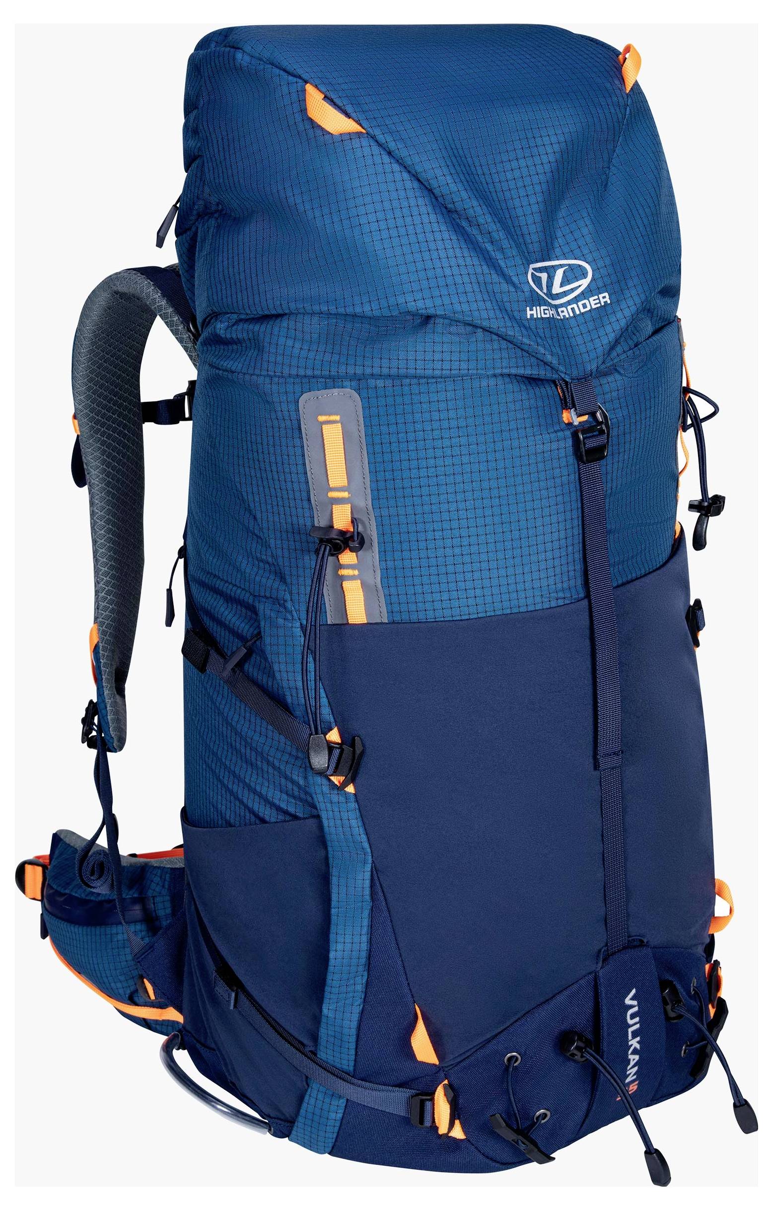 Highlander Rucksack 35L VULKAN Bergrucksack 35l (B x H x T) 30 x 68 x 20cm Navy-Blau RUC291-NB
