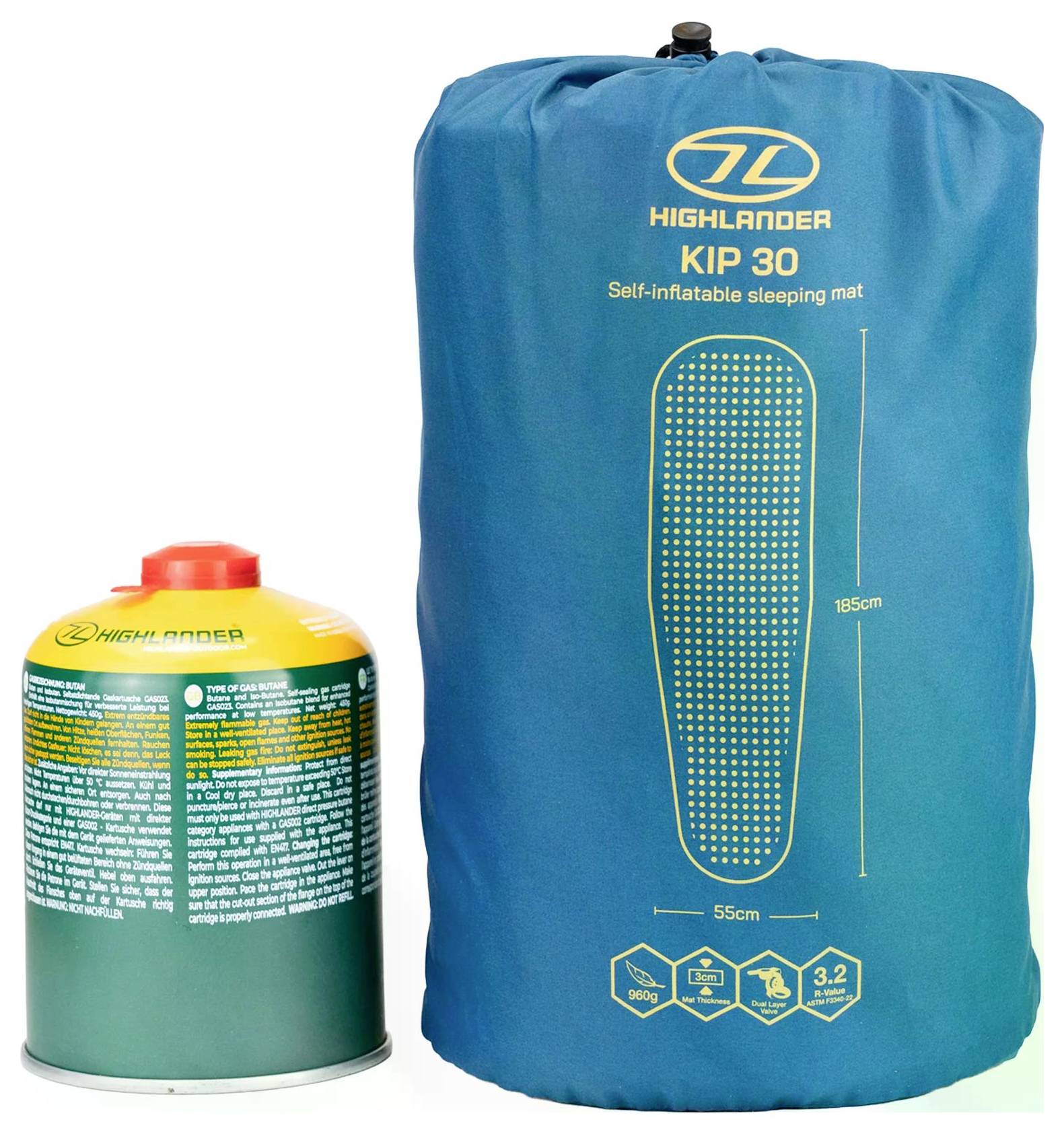 „Highlander Kip 30 selbstaufblasendes Schlafpad