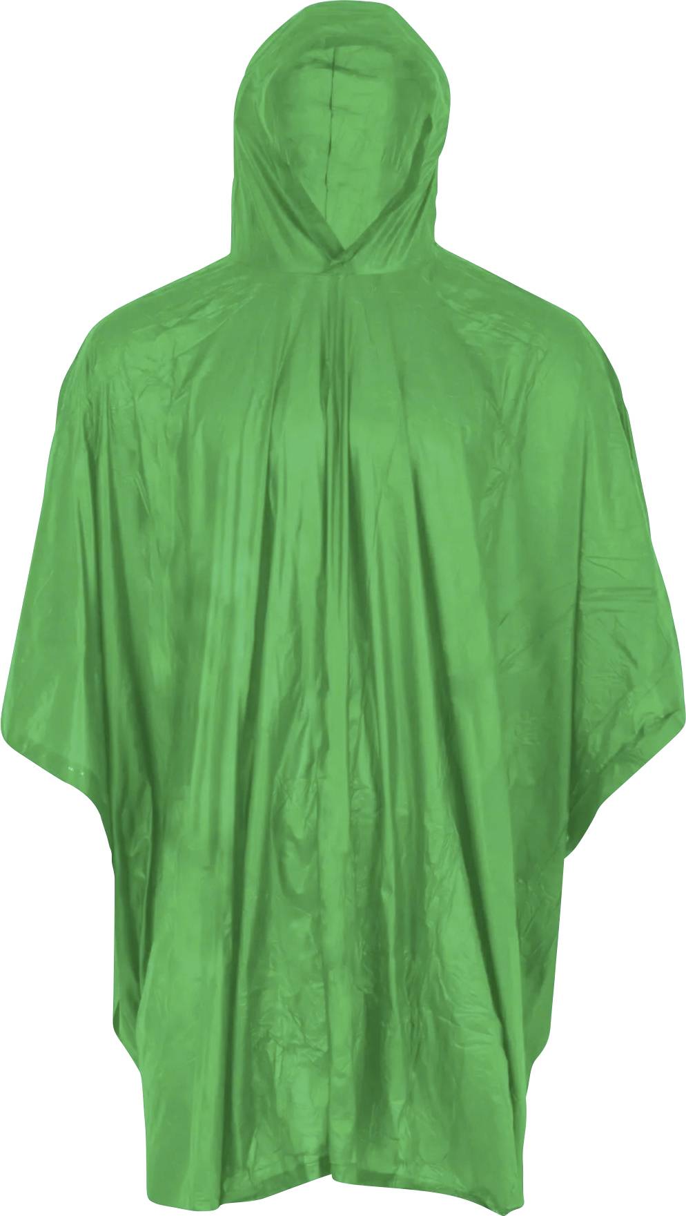 Ein blaugrüner Schlafsack mit orangefarbenem Innenfutter, in Mumienform geschnitten, mit Markenlogos oben und unten.